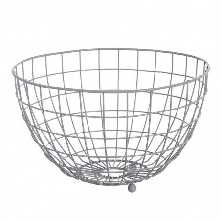 Fruteira metal cinza