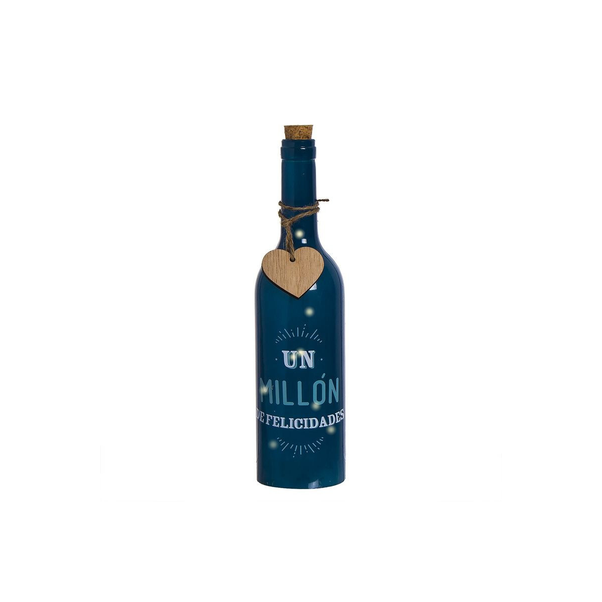 Garrafa decorativa levou aniversário