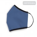Máscara higiênica azul adulta reutilizável