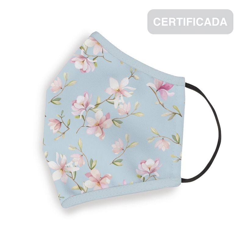 Mascarilha higiénica reutilizável adulto flores