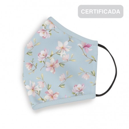 Mascarilha higiénica reutilizável adulto flores