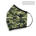Máscara higiênica reutilizável adulto camuflagem