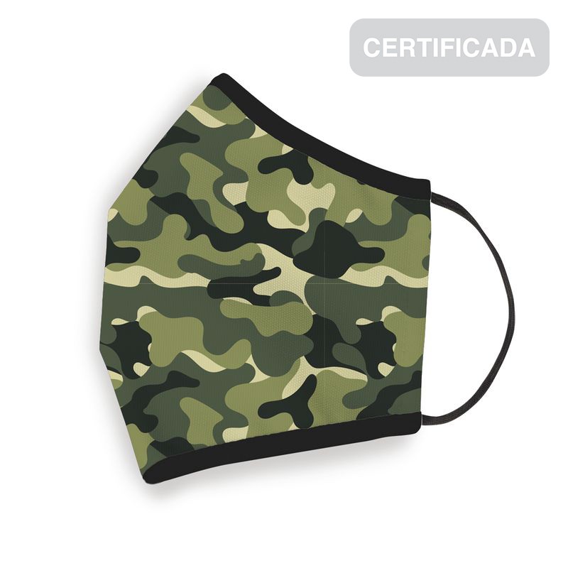 Máscara higiênica reutilizável adulto camuflagem