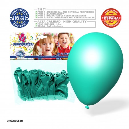 Balões Turquesa 30u
