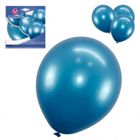 Balão Cromado 4 Azul
