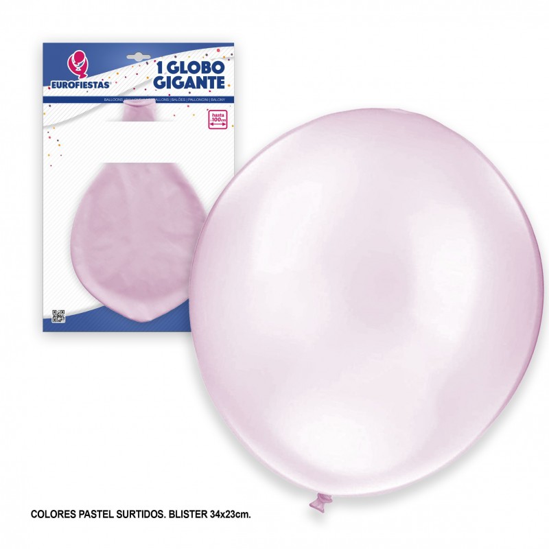 Globo de látex gigante pastel 1m