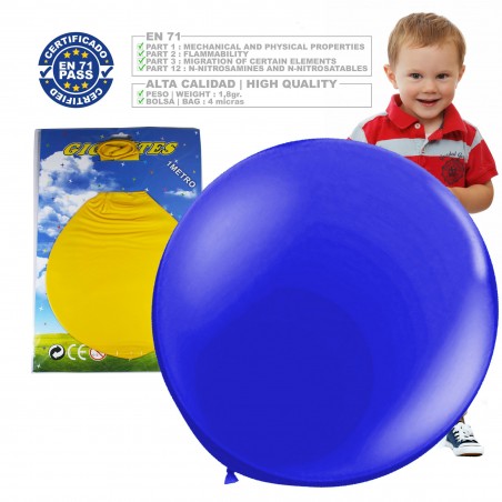 Balão Gigante De Cores Sortidas De Até 1 Metro 1 Unidade