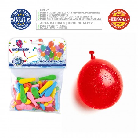 Balão De Cores Sortidas De água 75 Unidades