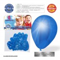 Pacote de balões metalizados azul suave 9r 8 unidades
