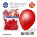 Balão metálico cereja 9r 8 unidades