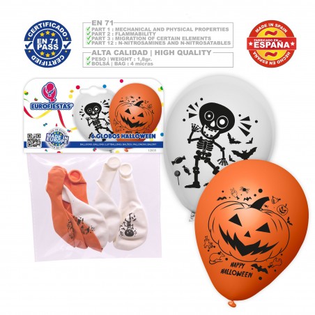 Balões De Halloween Esqueleto Abóbora 6
