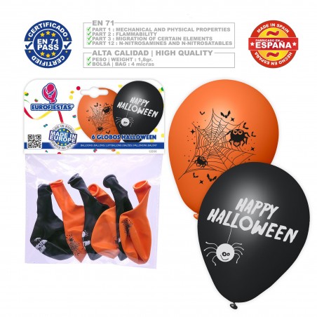 Balões De Halloween Teia De Aranha Feliz 6