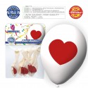 Pacote de balão branco com coração 6