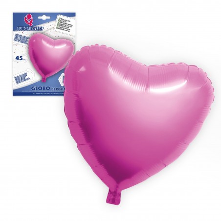 Balão de poliamida coração rosa