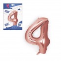 Globo poliamida ouro rosa 40cm 4