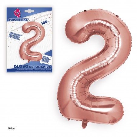 Globo poliamida ouro rosa 1m n 2