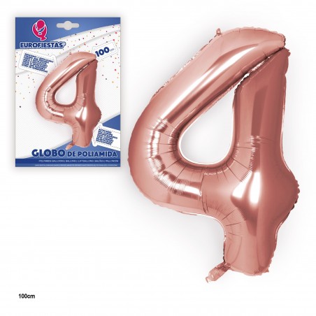 Globo poliamida ouro rosa 1m n 4