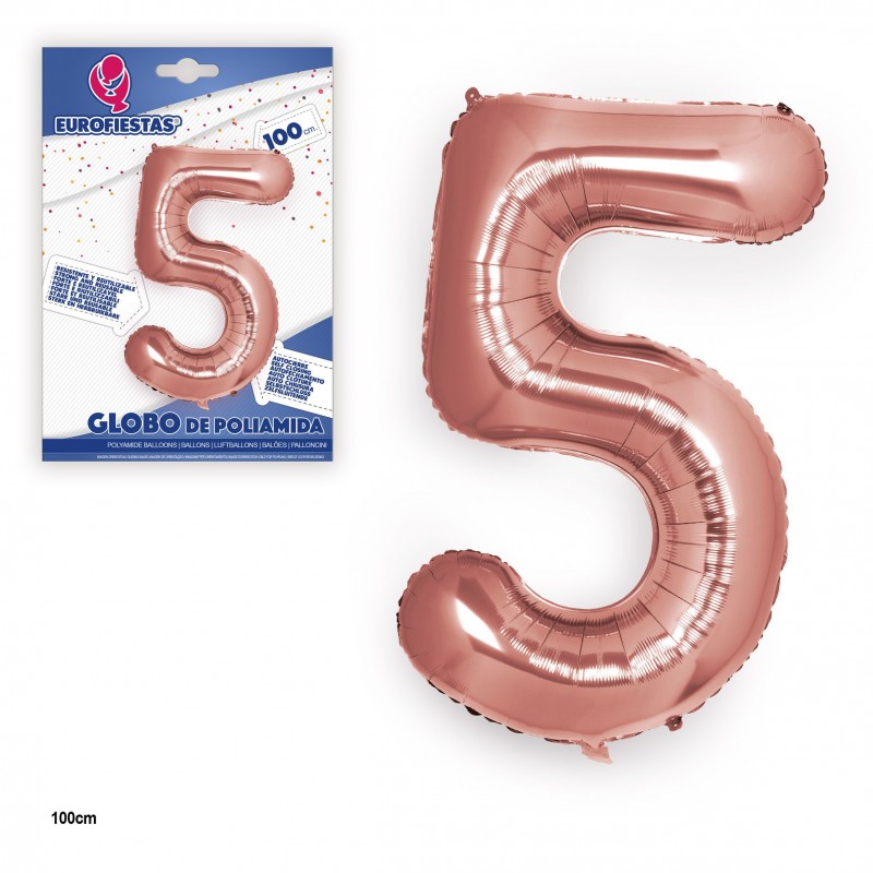 Globo poliamida ouro rosa 1m n 5