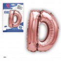 Globo poliamida ouro rosa 40cm d