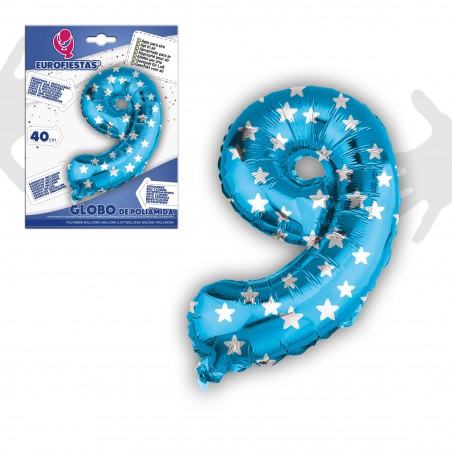 Balão de poliamida 9 azul40cm