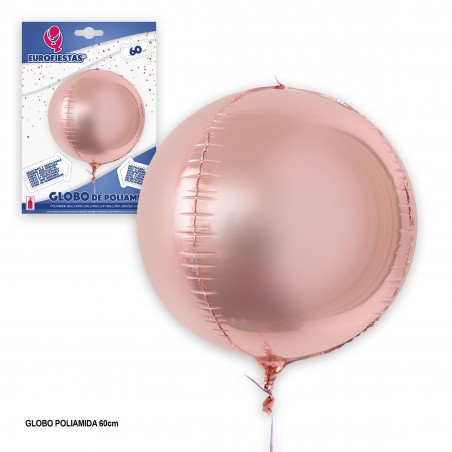 balão alumínio redondo rosa uma menina