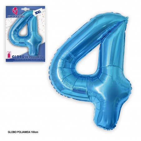 Balão poliamida 1m azul 4