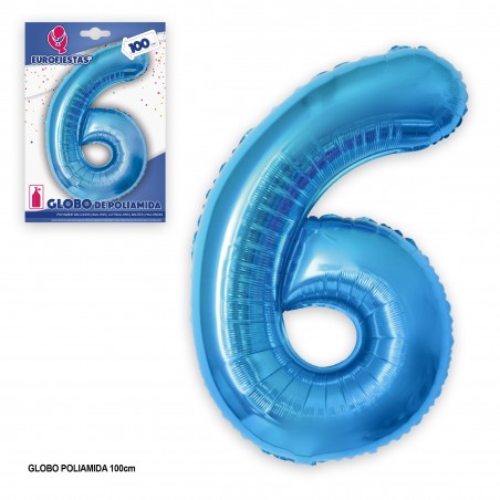 Balão poliamida 1m azul 6