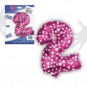 Balão de poliamida 2 rosa40cm