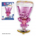 Globo de poliamida copa rosa 98cm