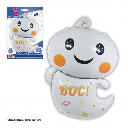 Globo de poliamida 80x49cm fantasma halloween