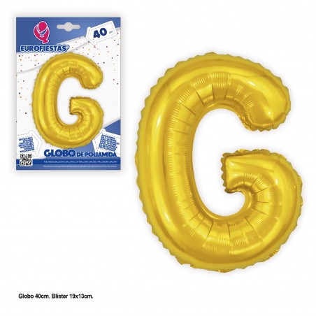 Balão de poliamida 40cm. ouro brilhante g