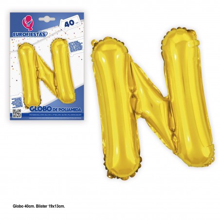 Globos de poliamida 40cm. ouro brilho n