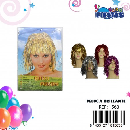 Peruca metálica com tiras