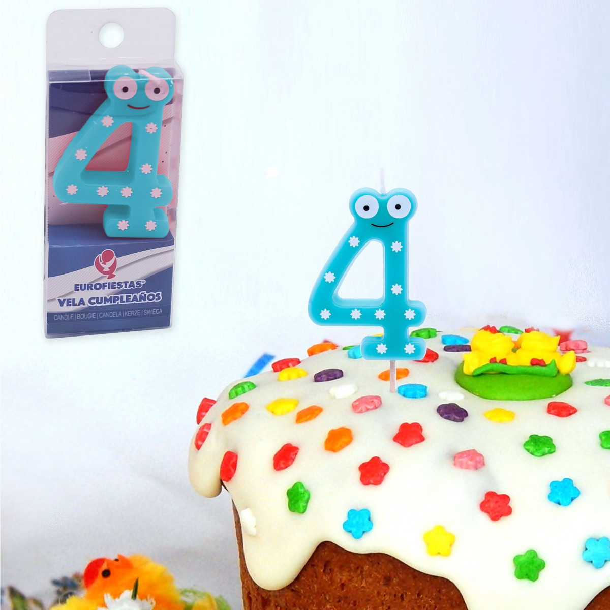 Vela de aniversário número 4