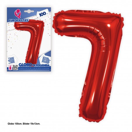 Balão de poliamida vermelha de 1 m 7