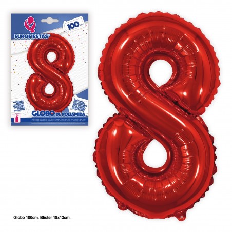 Globo poliamida 1m vermelho 8