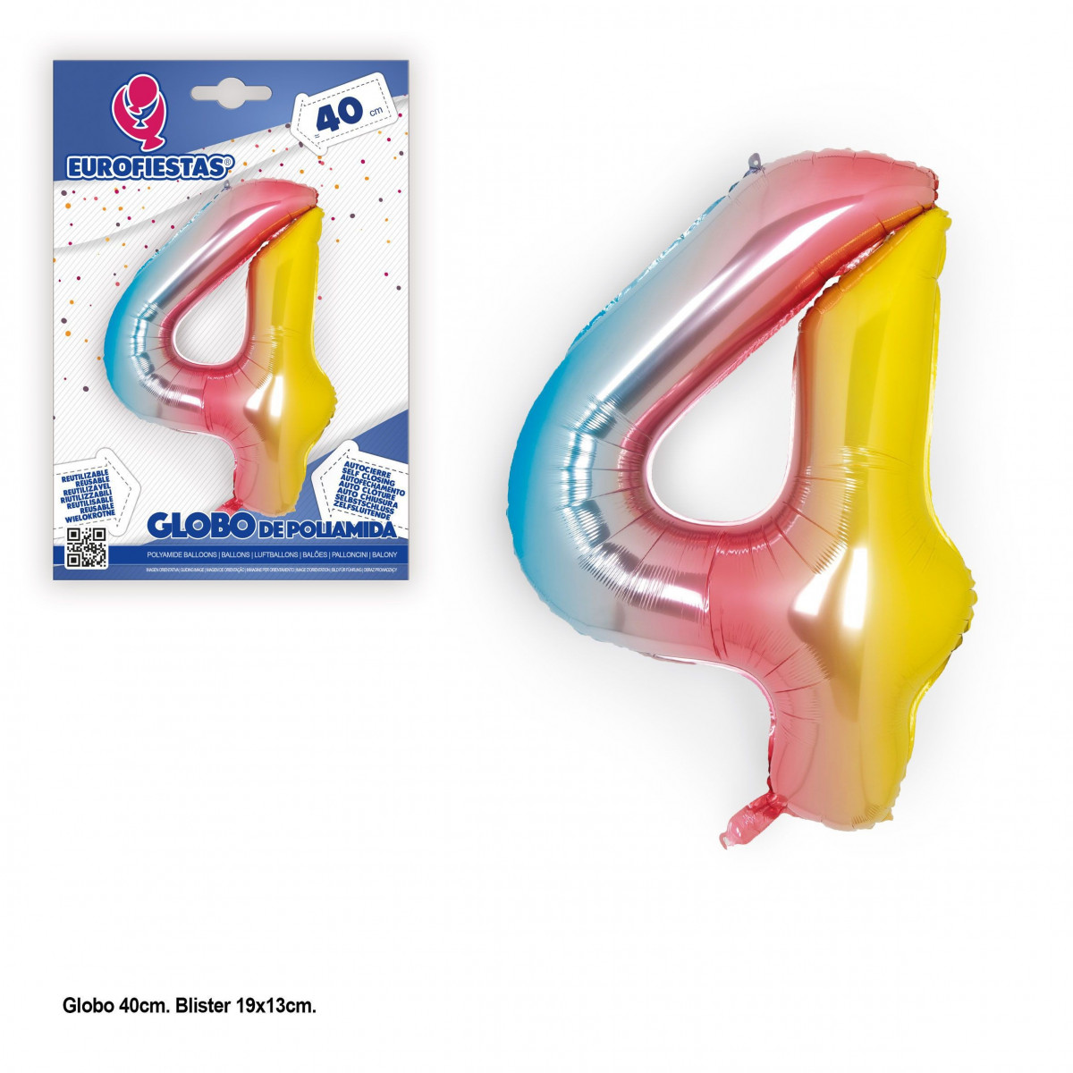 Globo poliamida 40cm tons 4