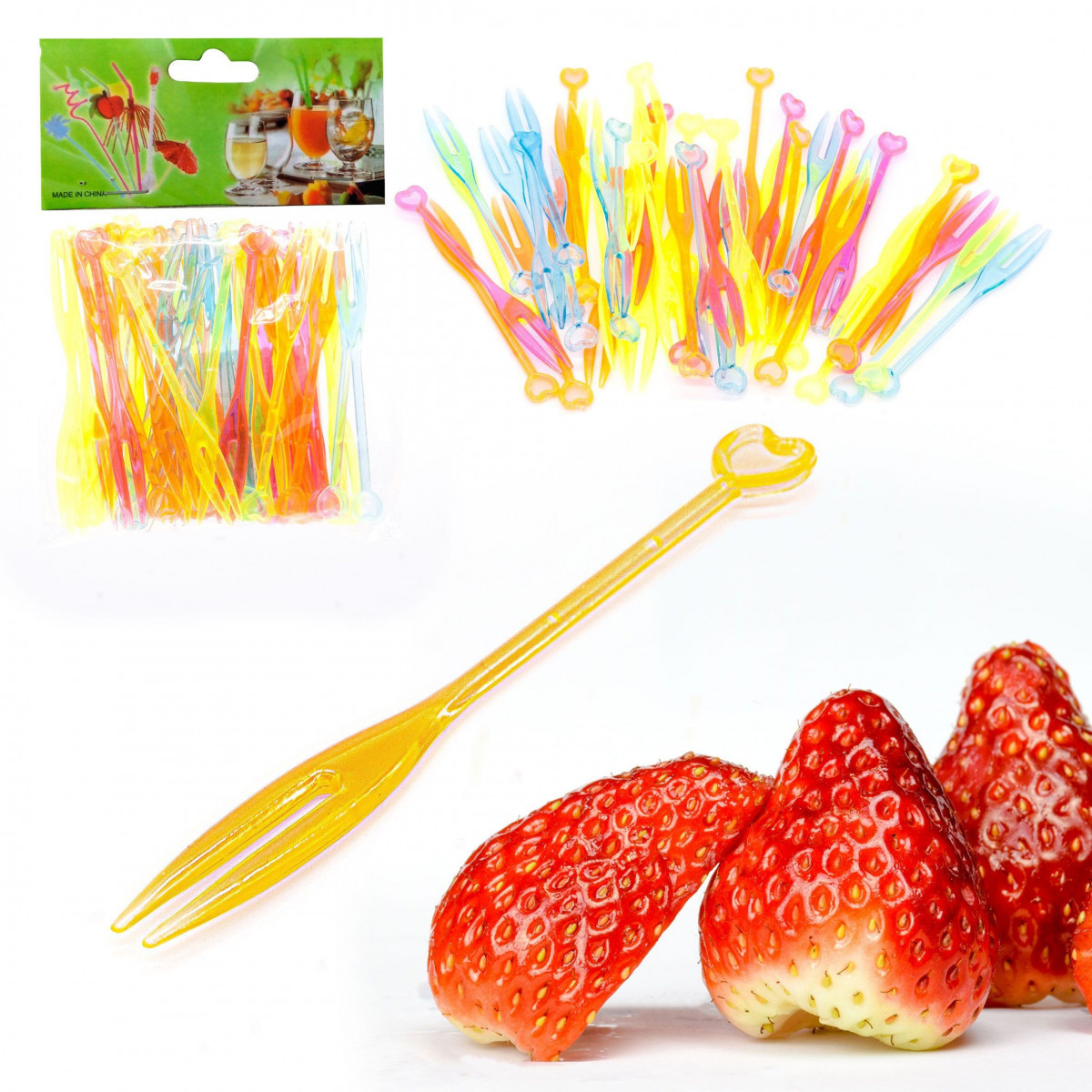 Palitos fruta coração