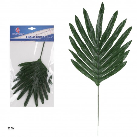 Folha de palmeira decorativa 18 cm