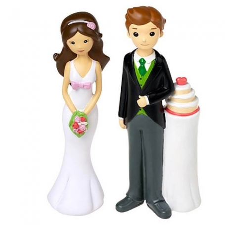 Figura mulher para bolo de casamento
