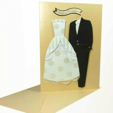 Convites de casamento traje inglês
