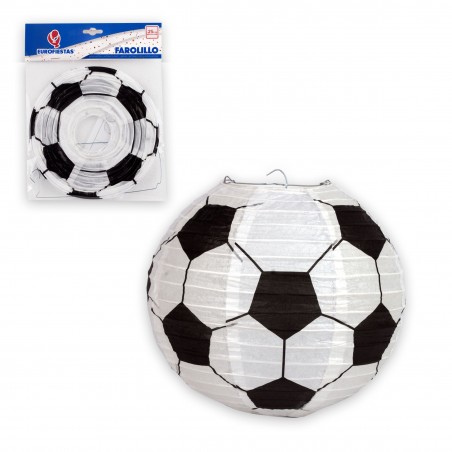 Bola de futebol com lanterna redonda de 25cm