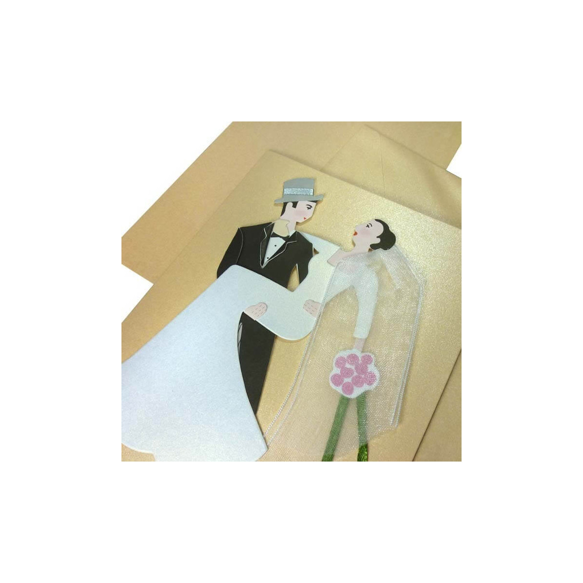 Convites de casamento noivos simpáticos