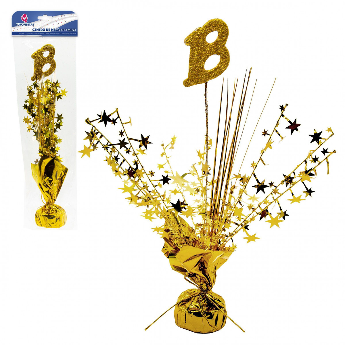 Peça central de ouro 18