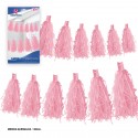 Garland 12 pompons rosa