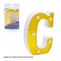 Letra led 16cm ouro c