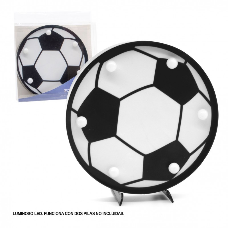 Luminária Decorativa LED Futebol com Design Esportivo para Salas e Festas