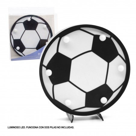 Luminária Decorativa LED Futebol com Design Esportivo para Salas e Festas