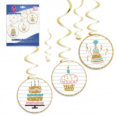 Guirlanda espiral de doces