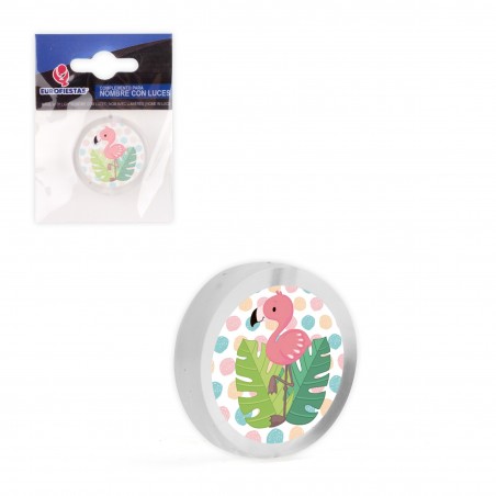 Nome led círculo flamingo